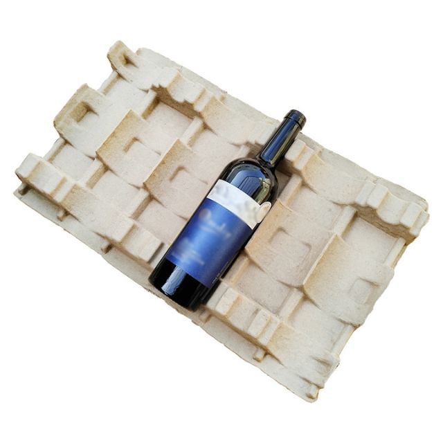 Venta al por mayor de embalaje protector de pulpa de vino prensada en seco corrugado