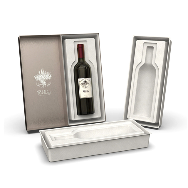 Venta al por mayor de pulpa moldeada de vino tinto personalizada