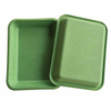 Bandejas de pulpa moldeada verde personalizadas