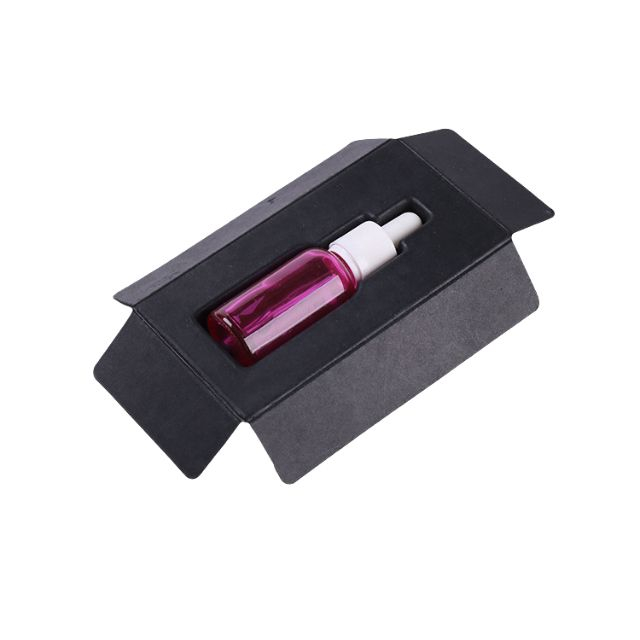 Venta al por mayor de bandeja interna de pulpa de aceite esencial personalizada negra