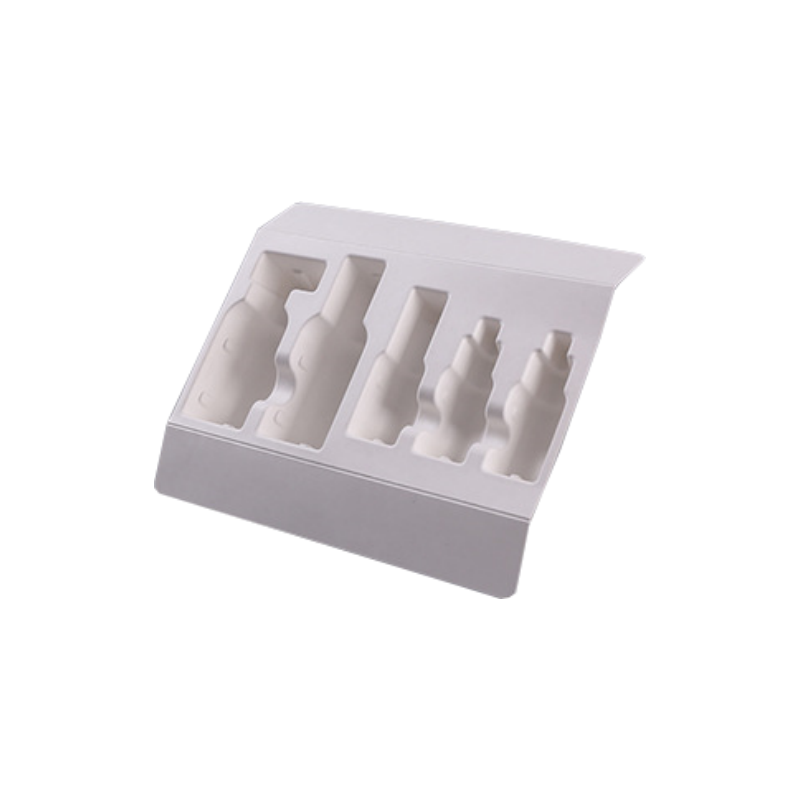 Embalaje de pulpa de papel prensado en húmedo cosmético personalizado al por mayor