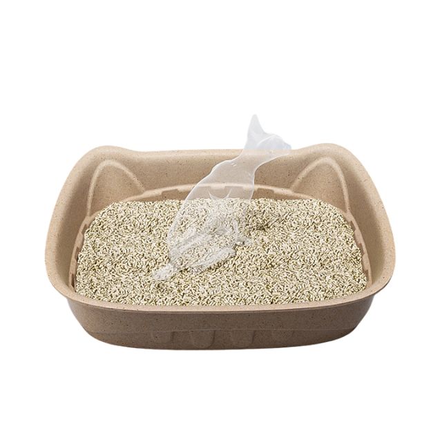 Venta al por mayor de caja de arena para gatos de material de pulpa prensada en seco