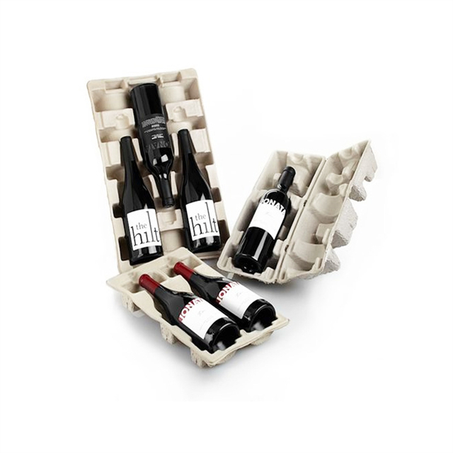 Personalización de pulpa de moldeo de botellas de vino prensado en seco
