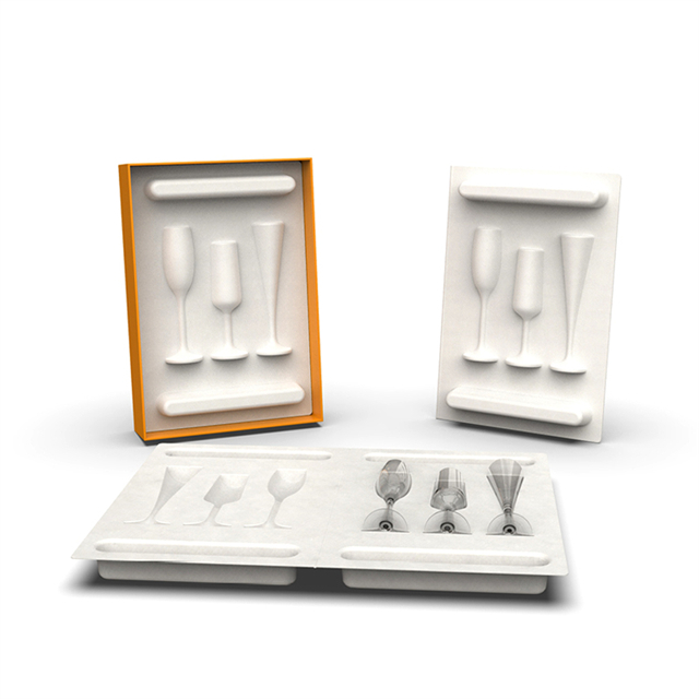 Venta al por mayor de pulpa moldeada de copas personalizadas