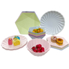 Platos de cena de pulpa biodegradables desechables de color personalizados al por mayor
