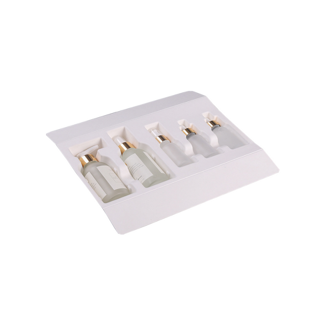 Embalaje de pulpa de papel prensado en húmedo cosmético personalizado al por mayor